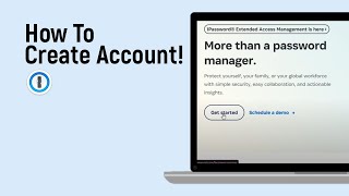 How to Create Account on 1 Password easy [upl. by Einaffyt]