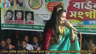 প্রেম করিয়া মন ভাঙ্গিলেজুলেখা সরকার।Prem Koriya Mon VangileJulekha Sarkar [upl. by Seebeck]