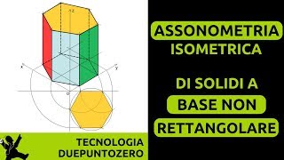 Assonometrie isometriche di solidi a base non rettangolare [upl. by Iruj123]