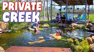 PRIVATE CREEK at Beautiful Australian Home [upl. by Navi]