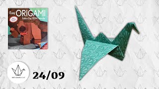 2409  Flapping Bird  Easy ORIGAMI Calendar 2024 [upl. by Llerrom]