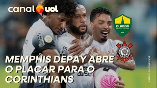 CUIABÁ X CORINTHIANS MEMPHIS DEPAY COBRA PÊNALTI E COLOCA O TIMÃO NA FRENTE NA ARENA PANTANAL [upl. by Neale]