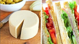 EASY quotNUT CHEESEquot  VEGAN CHEESE WEEK CHEDDAR PEPPER JACK AMERICAN [upl. by Riley]