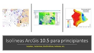 Creación de Isolíneas en ArcGis 104 Mapas de Precipitación Temperatura Presión Atmosférica [upl. by Sokim]