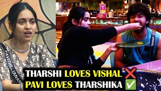 THARSHIKA ❤️ VISHAL ❌ PAVI ❤️ THARSHIKA ✅  BIGG BOSS 8 TAMIL DAY 52  27 Nov 2024  RampJ 20 [upl. by Burnsed]