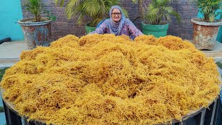 ALOO BHUJIA In Bulk Quantity  Aloo Sev Recipe  Indian Namkeen Recipe  Veg Village Food [upl. by Armington]