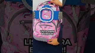 Bordado en Mochila 🎒 bordados happyjapan tutorial [upl. by Darnok450]