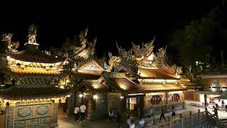 Hongludi Nanshan Fude temple  Best night view of Taipei Taiwan [upl. by Margalit850]