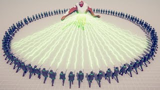 100 Death Spell Circle vs ALL UNITS in TABS Mod Totally Accurate Battle Simulator [upl. by Anitteb]