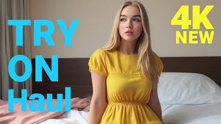 4k Transparent Lingerie Try On Haul  Try On Haul See Everything  Dry vs Wet [upl. by Hsirap]