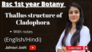 Cladophora Thallus Structure NotesBsc 1st year Botany [upl. by Hussein713]