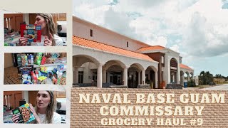 Naval Base Guam Commissary Grocery Haul 9  Military Family of 3 [upl. by Gnud751]