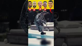 Ronaldo vs Neymar vs Messi vs ⚽ Ronaldo not swimming 🥽 [upl. by Holli339]