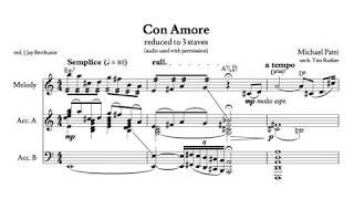 Con Amore by Michael Patti WScore Reduction [upl. by Atnwahsal]