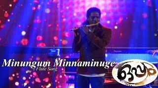 Minungum Minnaminuge Flute Song HD  Mohanlal  Film Oppam  Flute Cover by Rajesh Cherthala [upl. by Nylynnej]