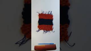 Easy DIY Weaving for preschoolers Weaving project for kids Weaving DIY idea Cardboard weaving [upl. by Eyar343]