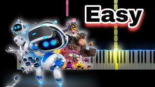 Astro Bot  Boss Theme Easy Piano Tutorial [upl. by Kennard267]