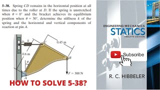 538 hibbeler statics chapter 5  hibbeler statics  hibbeler [upl. by Lynnette920]