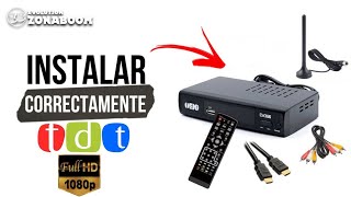 ❗Como Instalar correctamente un Decodificador de TDT en todo tipo de Televisor  2020 [upl. by Bhayani158]