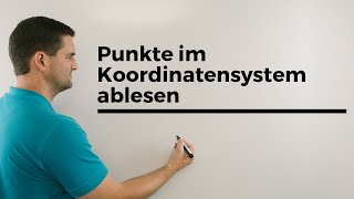 Punkte im Koordinatensystem ablesen mit 3 Achsen Vektorgeometrie 3D  Mathe by Daniel Jung [upl. by Haya]