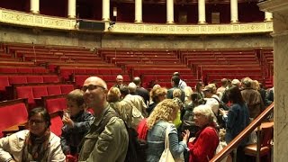 Journées du patrimoine visite de lAssemblée Nationale [upl. by Ococ]