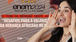 Correção de Rascunho  Análise do Tema de Redação do ENEM 2024 [upl. by Elliott959]