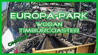 EuropaPark Wodan Timburcoaster Holzachterbahn Onride Coaster POV [upl. by Eves]