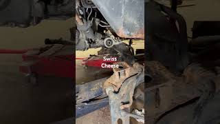 Swiss cheese subframe on the floor 03 escape 30 awd rotted swisscheese mechaniclife autorepair [upl. by Acsirp]