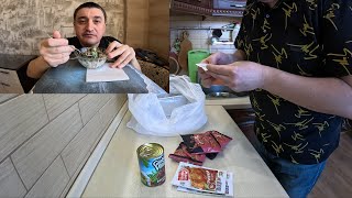 Закупил Продуктов Вкусный Салат с Кириешками Быстрый Рецепт Форма для Хлеба [upl. by Ahsinad550]