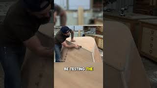 Man Builds A Wooden Boat By Hand diy shorts boat outdoors [upl. by Beata]