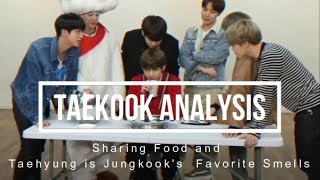 Taekook sharing foods and Taehyung is Jungkooks Favorite Smells taekookvkook analysis [upl. by Roche239]