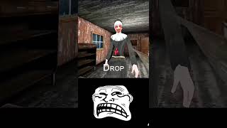 Evil nun Granny Shocked Troll Face granny troll face edit funy Short horror game gaming [upl. by Efioa]