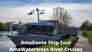 AmaDante Ship Tour I AmaWaterways River Cruises travel [upl. by Idalina]