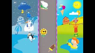 learn seasons by sorting  kids application [upl. by Ninnette]