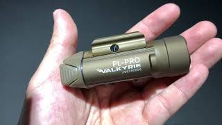 Olight PL Pro Valkyrie Desert Tan ติดปืนตัวน้ำตาล แสงเหลืองบานถูกใจ [upl. by Kinnard]