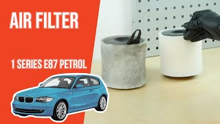 How to replace the air filter BMW 118i E87 💨 [upl. by Eelnodnarb]