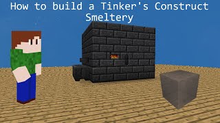 How to build a Tinkers Construct Smeltery  Minecraft SkyFactory 4 [upl. by Noremmac]