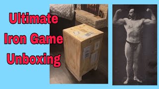 Unboxing RARE bodybuilding weightlifting strongman physical culture item  Edmond Desbonnet [upl. by Hsan]