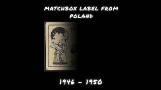 Old matchbox label from Poland  ATLAS [upl. by Eetsud]