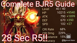 Complete BJR5 guide  Summoners War [upl. by Arretak773]