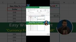 No More Google Searches 😮 How to Convert Currency in Excel USD to INR shorts [upl. by Ayocat]