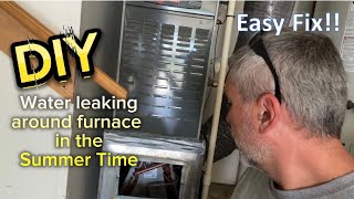 Simple Fix for a furnace water leak in the summer time [upl. by Eiluj840]