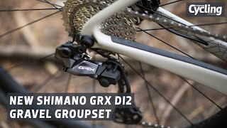 New Shimano GRX Di2 gravel groupset first look [upl. by Stauder]