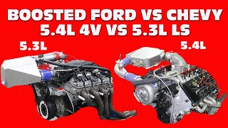 FORD VS CHEVYTRUCK MOTOR SHOOT OUT 53L TRUCK LS VS 54L 4V NAVIGATOR MOD MOTOR FULL DYNO RESULTS [upl. by Malek213]