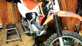 CRF230 Fork Damper Mod  Bruce Triplett [upl. by Ahtrim]