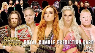 WWE Royal Rumble 2019 Predictions Card [upl. by Reh]