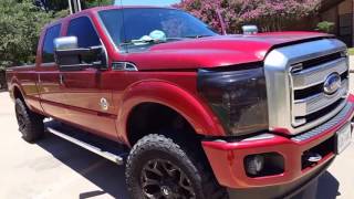 2016 F350 Super Duty Turbo Diesel ReadyLIFT 35 SST on 37s NO RUB [upl. by Nasas]