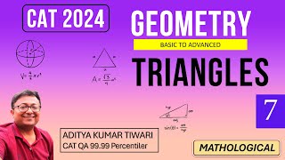 Application of Area of Triangle  Triangles 7  Geometry  CAT 2024 QUANT  Quantitative Aptitude [upl. by Drawets368]