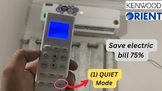 Best ac remote setting save electricity  Orient amp Kenwood dc inverter ac use guide [upl. by Boutis]