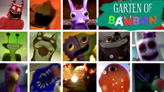 Garten Of Banban 1 2 3 amp 4  ALL JUMPSCARES [upl. by Eelamme]